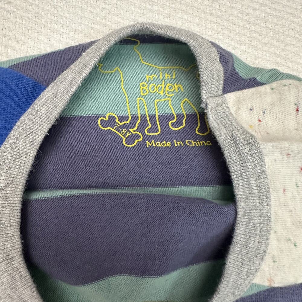 Mini Boden Striped Raglan - Picture 3 of 3